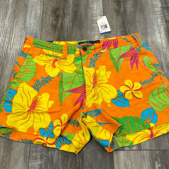 Polo Ralph Lauren Women's tropical beach shop shorts size 6 - Picture 1 of 7